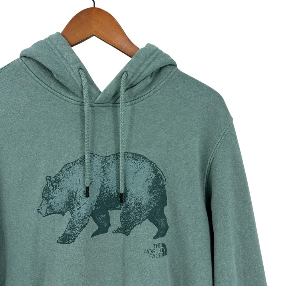 THE NORTH FACE Bear Sweatshirt Hooded Pullover Green